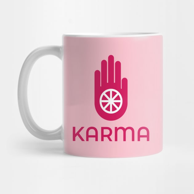 Karma Pink Hand Design. by Hotshots